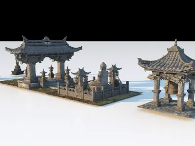 Temple Sculpture  3D model