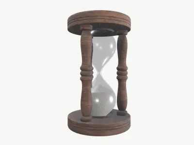Hour Glass Low-poly 3D model