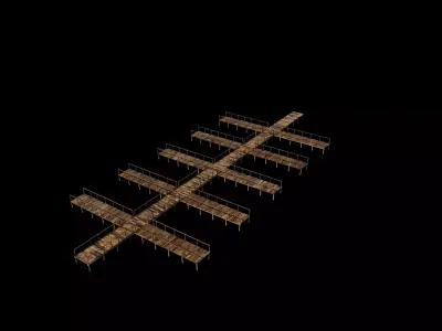 small bridge pier 02 3D model