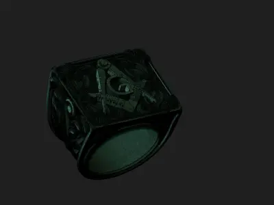 mason ring 3D print model