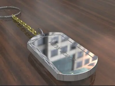 NEWYORK DOGTAG 3D print model