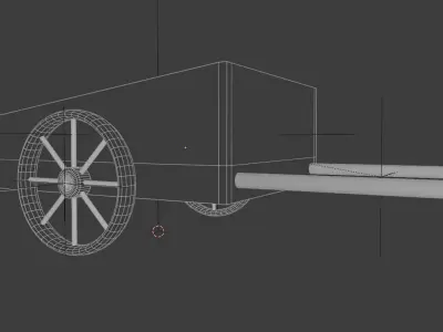 Halloween Dirty Cart 3D model Free low-poly 3D model