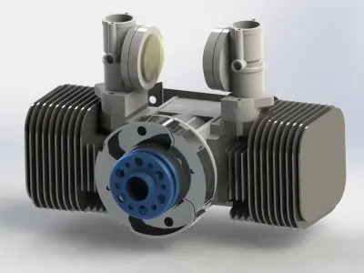 Limbach L 275E - 15 kW 20hp air cooled 2-cylinder engine Free 3D model