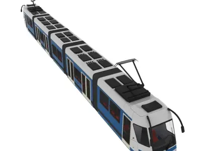 metro train 3D model purchase