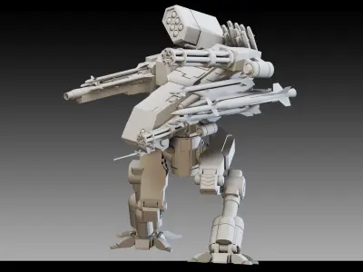 6 War Robots- Vol 02- High detail 3d models Low-poly 3D model
