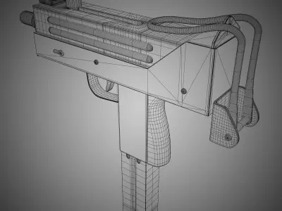 MAC-10 3D model Low-poly 3D model