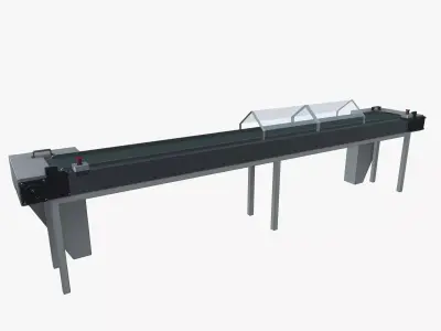 Conveyor belt Low-poly 3D model order