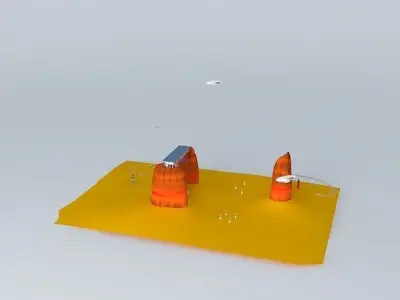Silver Rhino Air Race Free 3D model