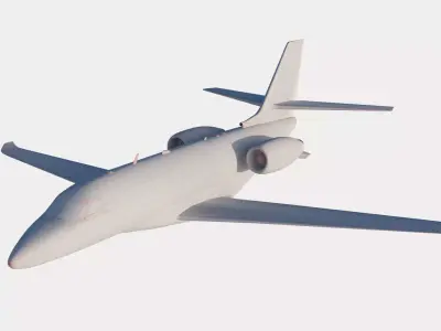 Cessna Citation Jet  Low Poly Optimized 3D Exterior with 4K PBR Low-poly 3D model