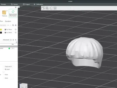 Custom3Dprint Minifigure Accessory - Minifigure Hair S2 - 106 3D print model