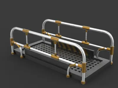 Modular Industrial Catwalk 3D model