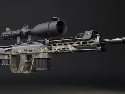 DSR 1 modified Low-poly 3D model