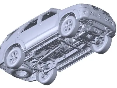 Toyota SW4 - fortuner 2005-2011 3d scan model 3D model
