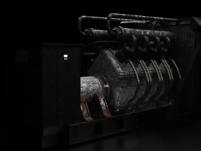 Generator machine 3D model