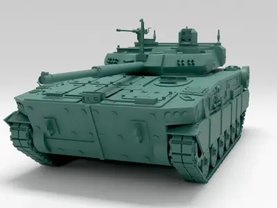 M10 Booker tank 3D model
