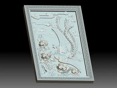 Phoenix relief 3D model purchase