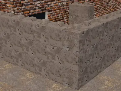 C-Block Low-poly 3D model