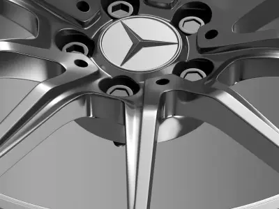 Mercedes Benz AMG GT rim 3D model
