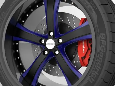 wheel Savigni Forged 3D model