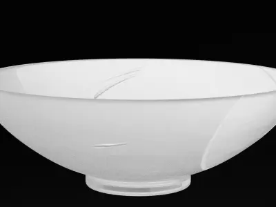 Glass Fruit Bowl Low-poly 3D model