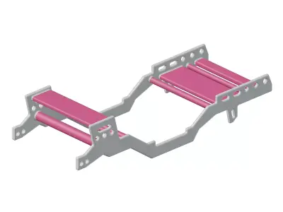 Baby Automotive Chassis Frame Toy 3D model