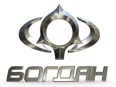 bogdan logo 3D model by 3dlogoman