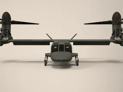 Bell V-280 Valor Low-poly 3D model