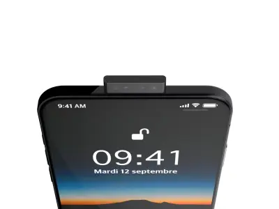 IPHONE X    WITH SIDING CAMERA  Free 3D model