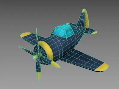 LOW POLY PLANE Free low-poly 3D model