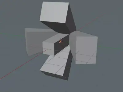 Si-Fi low poly muzzle flash Free low-poly 3D model