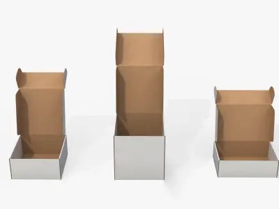  Mailer Boxes - White Core Size Set 