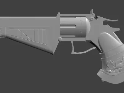 Black Cat Hades Prop Gun 3D print model