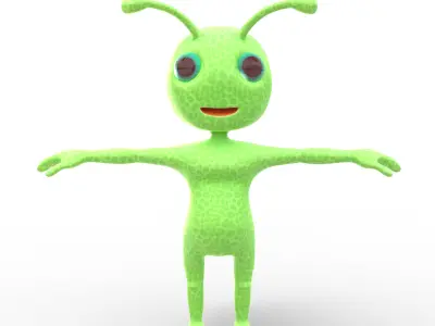 Cartoon Ant Character 3D model