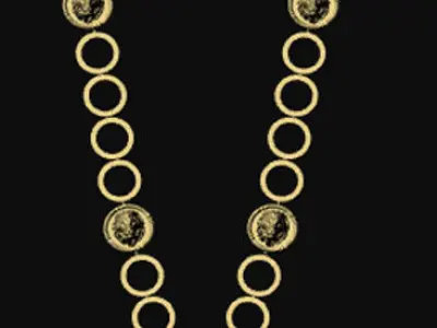 3d power women necklace desgin 3D model
