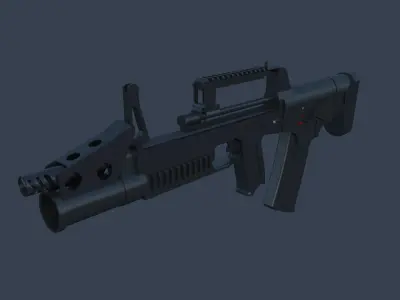 I-91 Bullpup 3D model