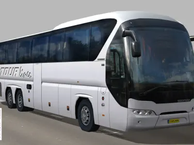 Neoplan Tourliner SHD C Low-poly 3D model
