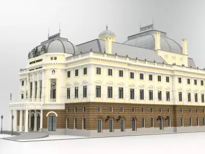 Opera house - Bratislava Slovakia 3D model