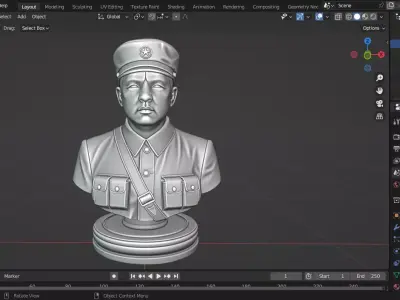 North Korea Special Operations Forces Chess Piece 3D print model