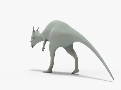 Dracorex Rigged Basemesh Low-poly 3D model