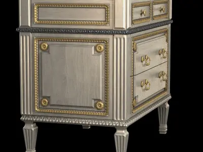 auffrance furniture Louis XVI Commode 3D model