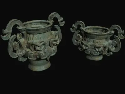 bronze vessels 3D model