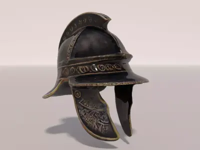 Ancient Rome Helmet 1 3D model