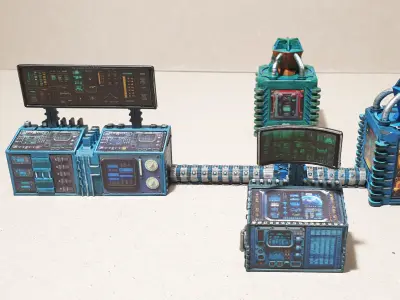 Control panels with plasma generator 3D model