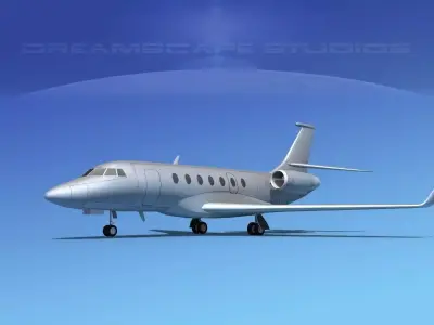 Dassault Falcon 2000 Bare Metal 3D model