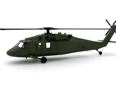 h60 helicopter Free 3D model