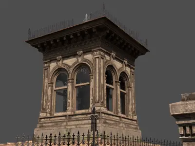 Old House Victorian Abandoned 3D model