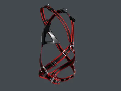 safety belt Low-poly 3D model