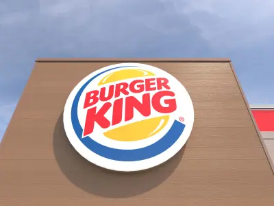 Retail-038 Burger King-002 With Site 3D model