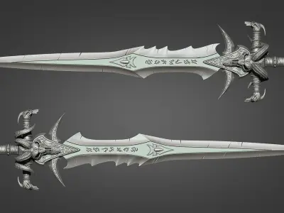 Lich King - Frostmourne v3 3D print model