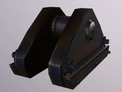Crane Roof Cap Low-poly 3D model